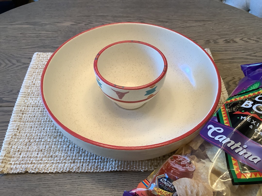 Vintage TREASURE CRAFT Chip and Dip Set Saratoga Pattern Etsy