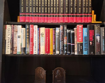 Vintage History Books, Curated Library Decor, Designer Book Staging, Vintage Book Staging, Movie Props, Build a Library, Shelf of Books