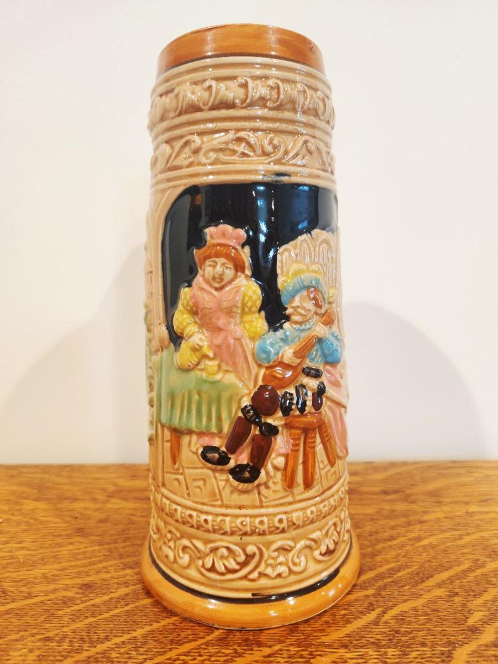 Vintage Ceramic Beer Stein Made in Japan W/ APEX Quality Sticker, Large ...