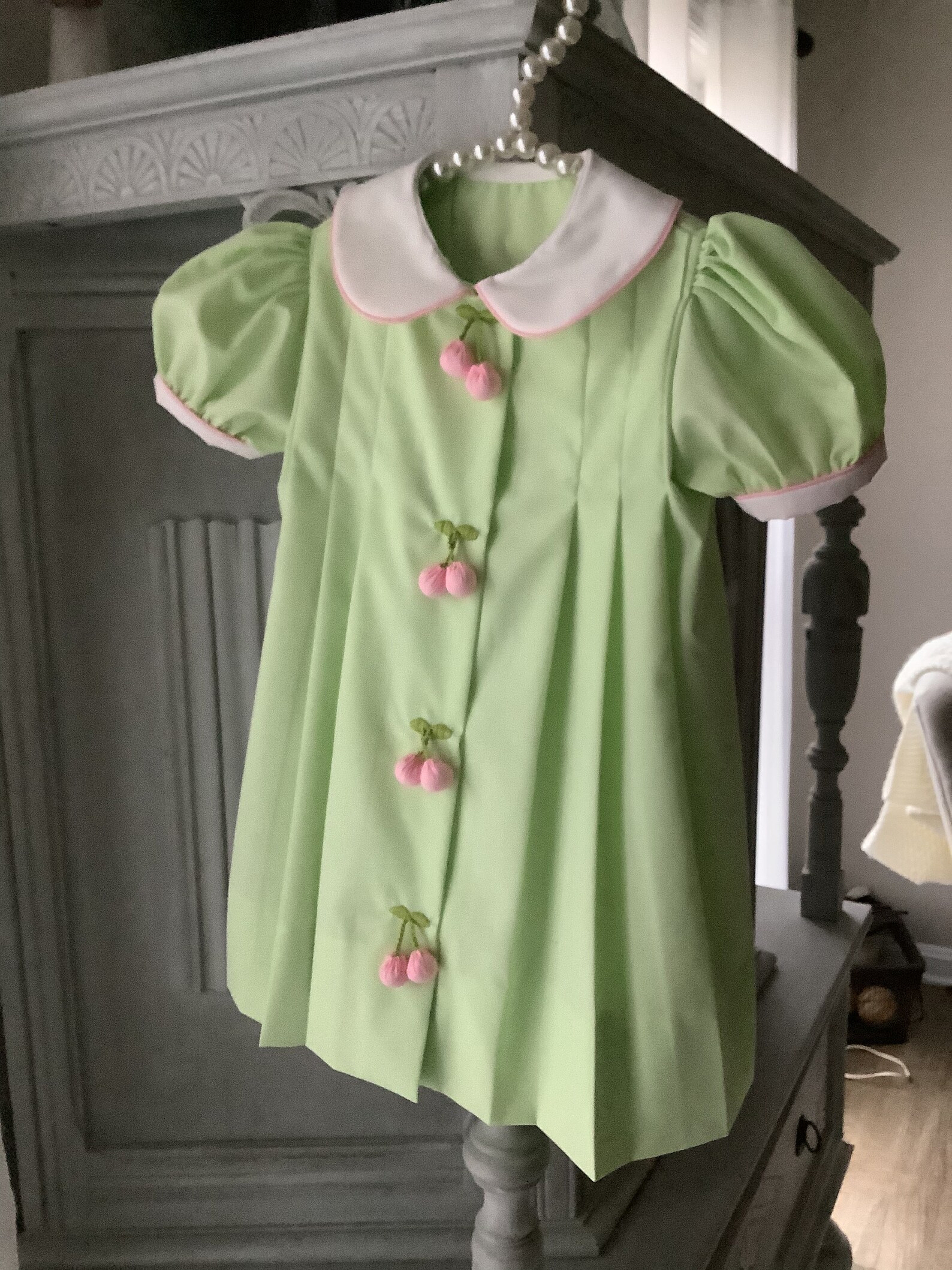 Vintage Custom Hand Sewn Baby Dress Infant Handmade Mint Etsy