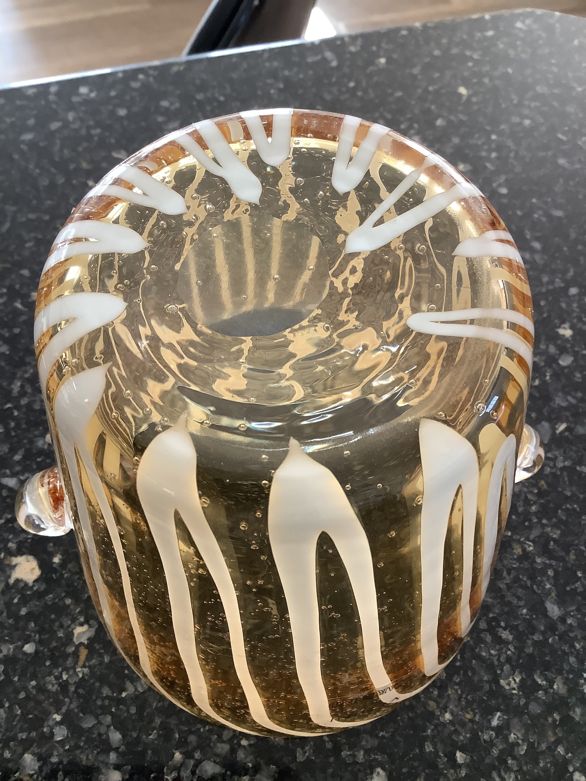 Vintage VENINI for Disaronno Ice Bucket Blown Art Glass Ice Etsy