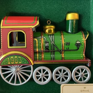 Vintage 1983 Hallmark Keepsake Series, Second in Locomotive Series,  “Tin Locomotive” Series, Dated 1983, Mint Condition, Rare Find,Hallmark