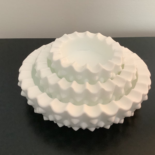 Milk Glass Ashtray Etsy