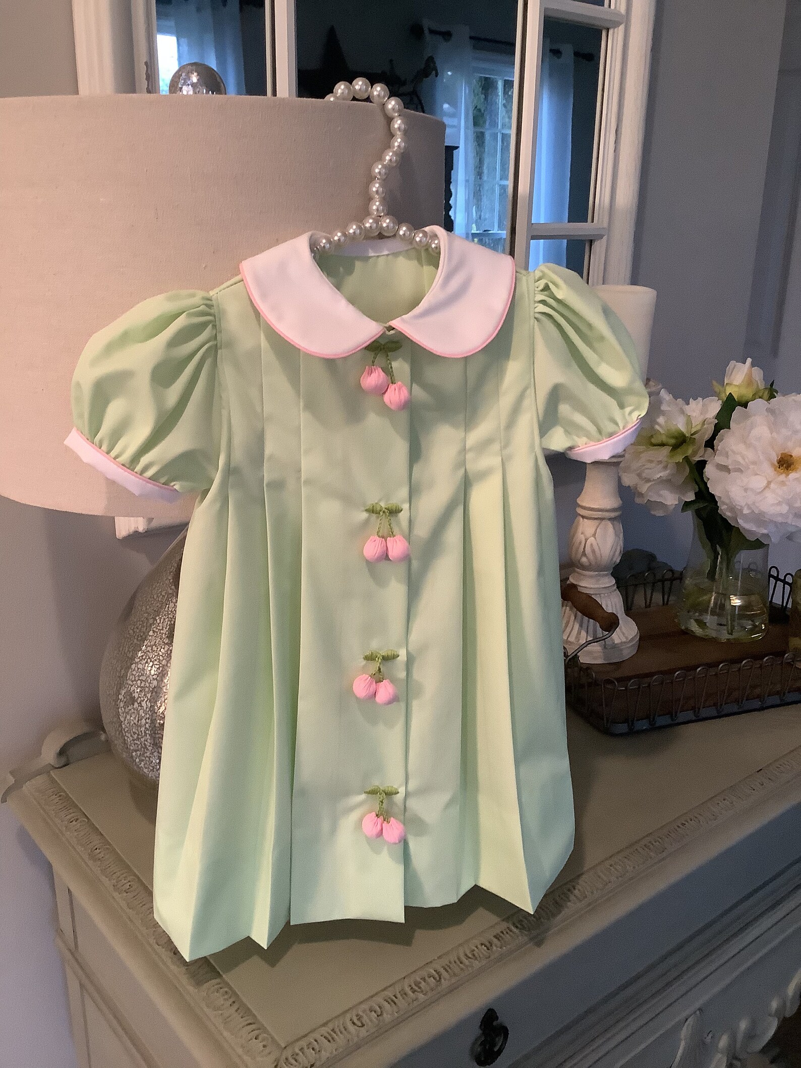 Vintage Custom Hand Sewn Baby Dress Infant Handmade Mint Etsy
