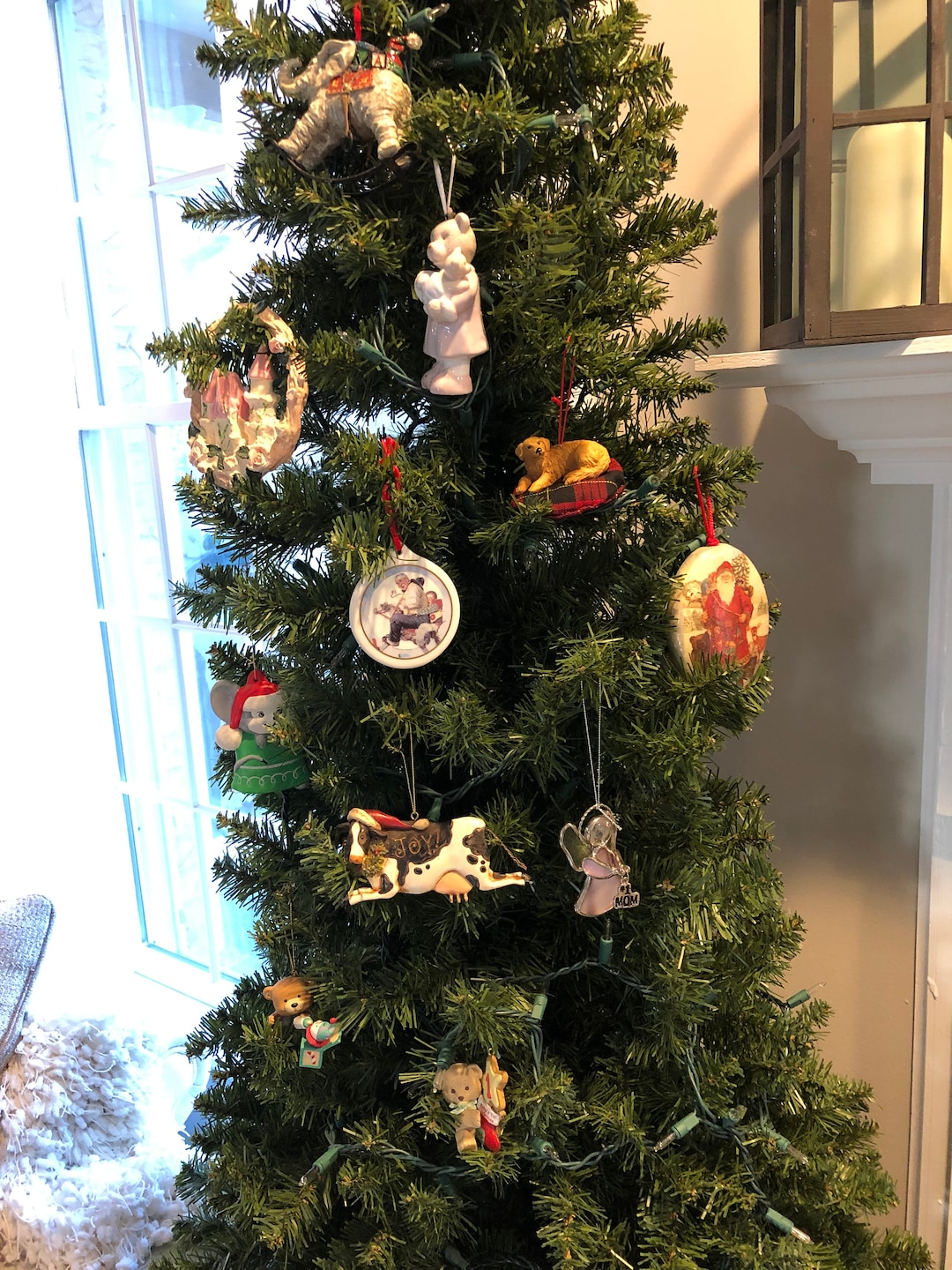 Vintage Christmas Tree Ornaments Wooden Santa Ornaments Etsy