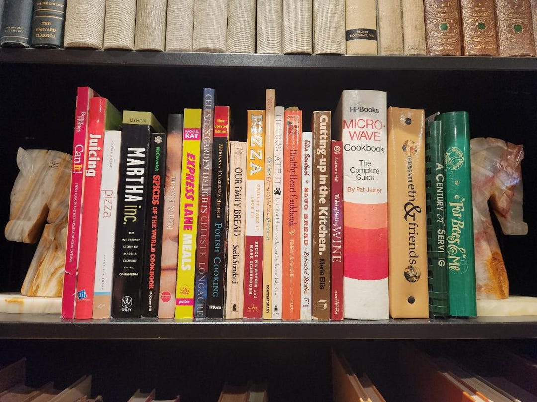 Vintage Cookbook Bundle, Colorful Kitchen Cottage Core, Curated Book ...
