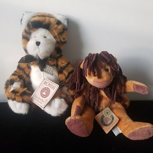 Vintage Boyd&#39;s Bears, Anthony Genuine Boyd&#39;s Bear, Tiger Boyd&#39;s Bear, Marley Dredlion Boyd&#39;s Bear 20th Anniversary Collection, Boyd Bears
