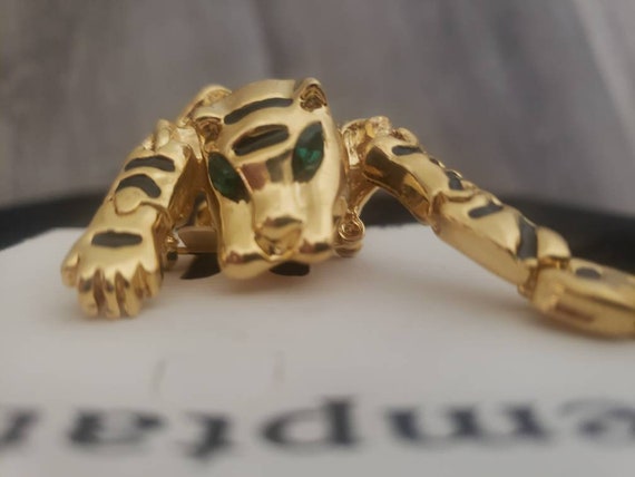 Vintage Leopard Brooch Pin, Temptation Large Arti… - image 10