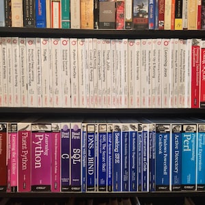 O’Reilly Programming Book Lot (78), Computer Science Technical Books, Python, Java, SQL, Perl, Linux, Unix Developer Reference Library Set
