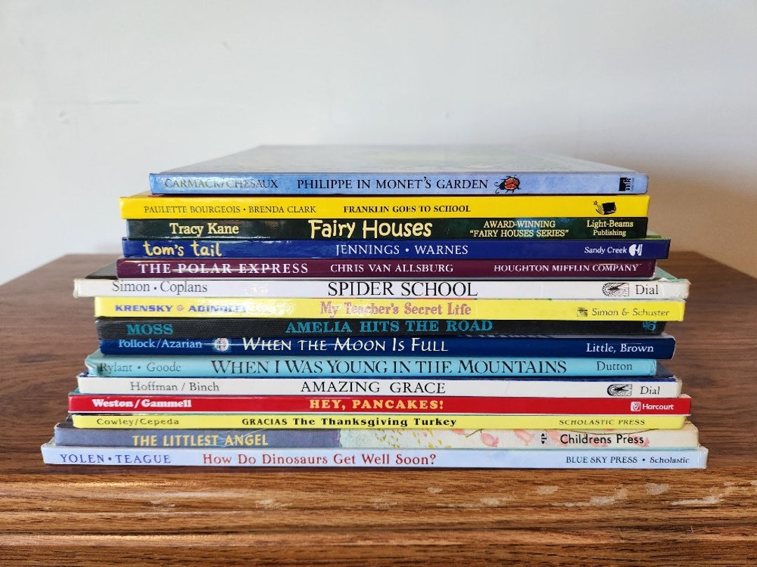 Vintage Children's Books Bundle of 15, Vintage Kid's Books Set 15