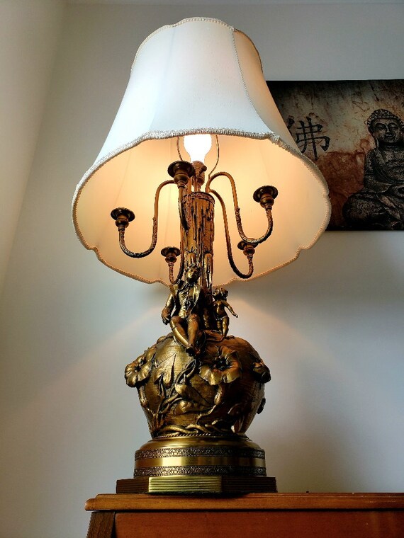 Large Brass Lamp 