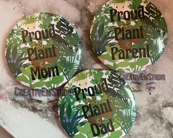 Cute Plant Girls-Gift for Plant Lovers Moms Plant Daughter Hard Enamel Pins Dads Parents