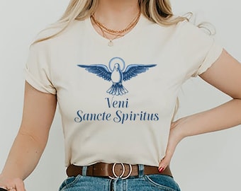 Veni Sancte Spiritus Short Sleeve Unisex T-shirt, Come Holy