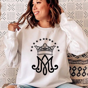 Sudadera Auspice Maria: Símbolo mariano, regalo católico