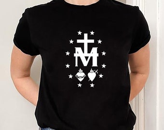 Miraculous Medal T-Shirt: Virgin Mary Catholic Tee