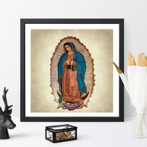 Our Lady of Guadalupe Printable/Catholic Printables/Virgin Mary Printables/Catholic Wall Art/Catholic Digital Art/Our Lady of Guadalupe Art