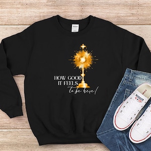 Blessed Sacrament Unisex Sweatshirt, Eucharist Sweatshirt, Holy Host, Catholic Clothing, Body of Christ