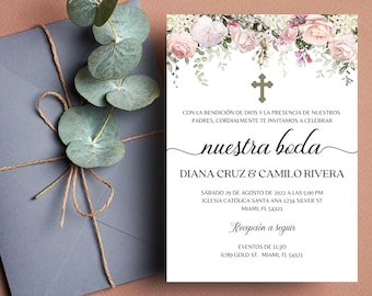 Cincuenta Mezclado Mandíbula de la muerte Invitación Boda Editable Invitación Digital Matrimonio Boda - Etsy