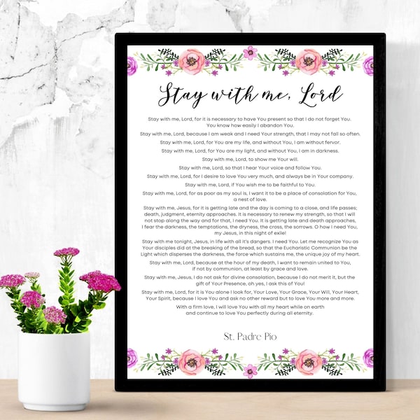 Padre Pio Prayer - Etsy