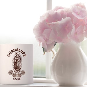 Our Lady of Guadalupe Coffee Tea Mug, Catholic Mug, Blessed Mother Gifts, Marian Mug, Virgin Mary Gifts