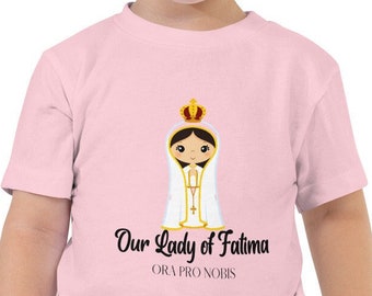 Our Lady of Fatima Toddler Tee: Catholic Kids T-Shirt