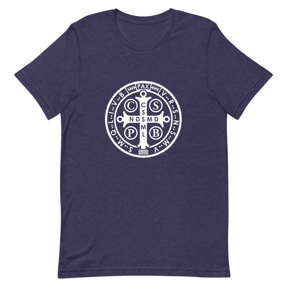 St. Benedict T-shirt Camisera Medalla San Benito Catholic - Etsy UK