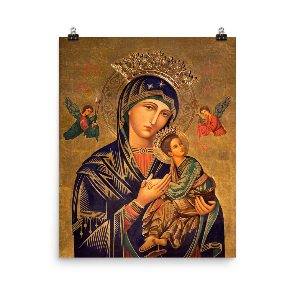 Our Lady of Perpetual Help Art Print: Catholic Home Decor (8x10) - Etsy