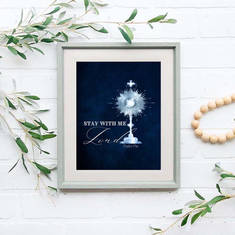 Stay With Me Lord Printable 5x7 Padre Pio Prayer Printable - Etsy