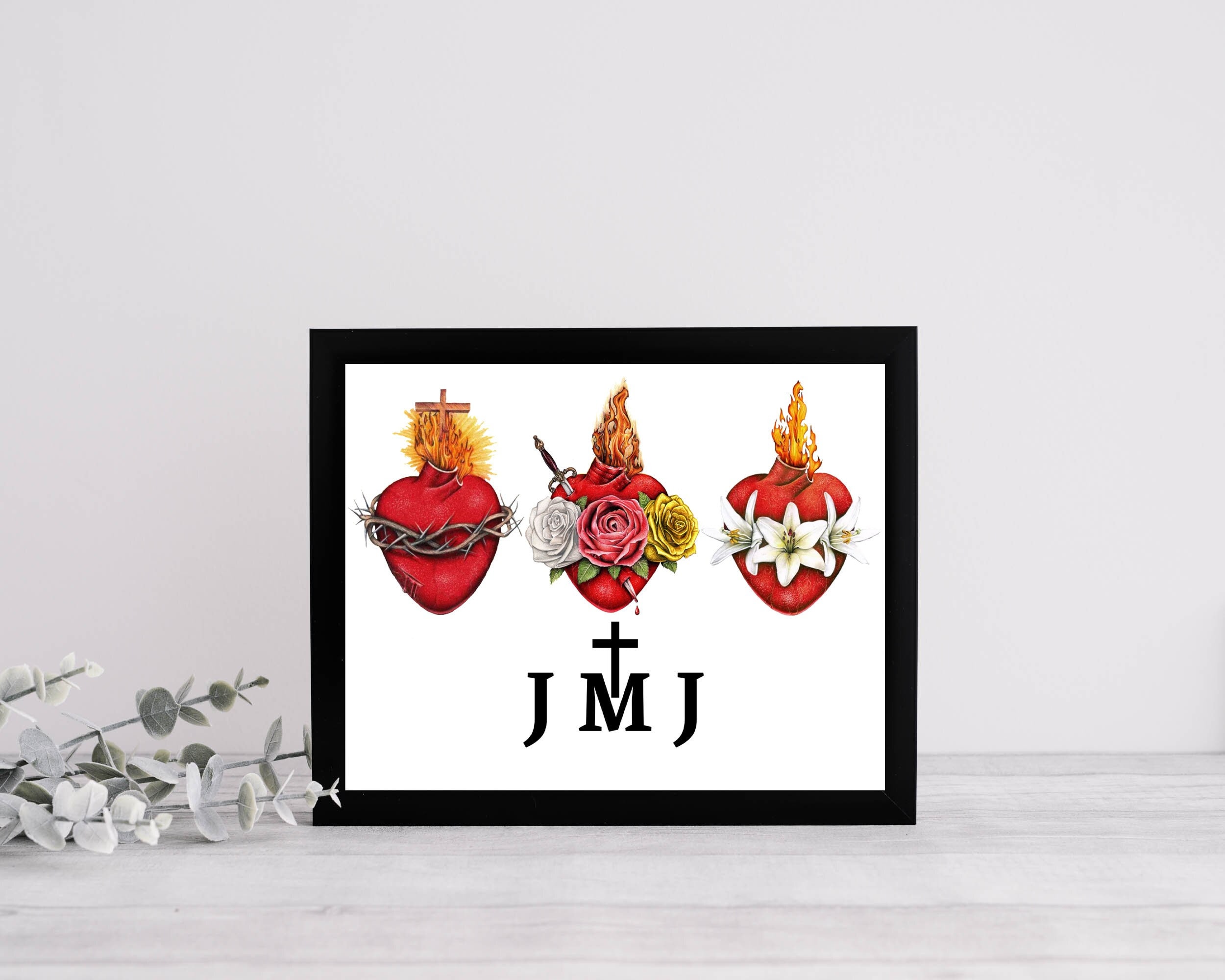JMJ Printable Jesus Mary and Joseph Digital Download - Etsy