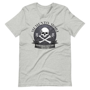 Memento Mori T-Shirt: Remember You Must Die, Unisex Catholic Tee Athletic Heather