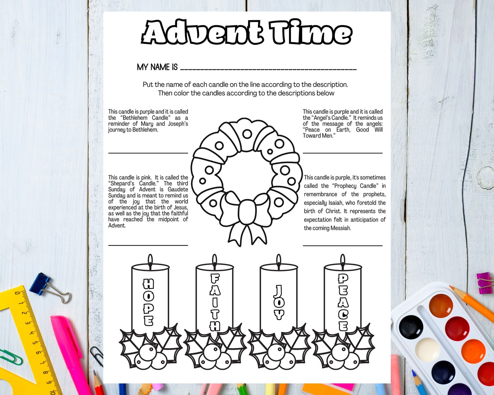 Advent Time Coloring Page For Kids Catholic Activities For Children Advent time coloring page for kids catholic activities for children