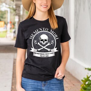 Memento Mori T-Shirt: Remember You Must Die, Unisex Catholic Tee image 2