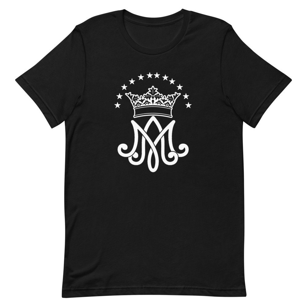 Auspice Maria T-shirt: Marian Monogram, Virgin Mary Symbol - Etsy