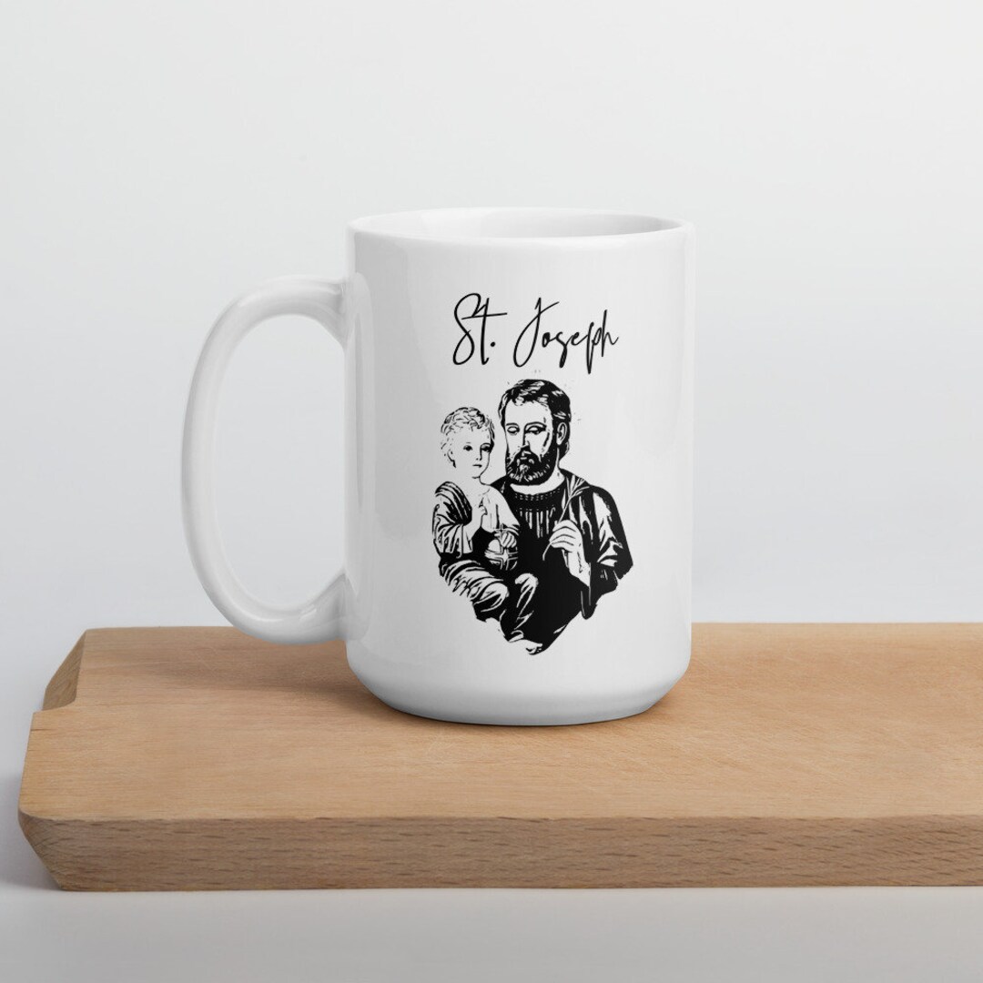 Litany of St. Joseph Mug, Catholic Saint Mug, Saint Joseph Mug, St. Joseph Gifts, Fathers Day