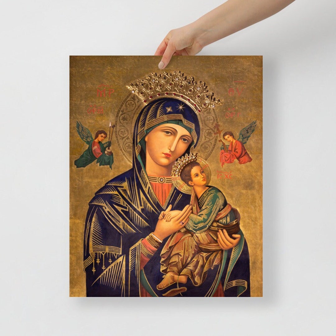 Our Lady of Perpetual Help Art Print: Catholic Home Decor (8x10) - Etsy UK