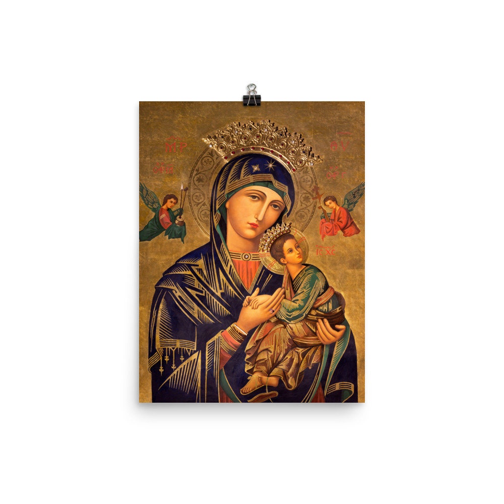 Our Lady of Perpetual Help Art Print: Catholic Home Decor (8x10) - Etsy