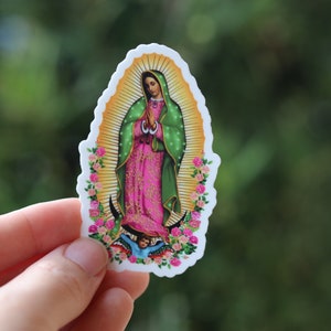 Our Lady of Guadalupe Vinyl Sticker/Catholic Sticker/Vinyl Decal/Our Lady of Guadalupe