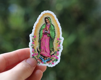 Our Lady of Guadalupe Vinyl Sticker/Catholic Sticker/Vinyl Decal/Our Lady of Guadalupe