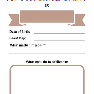Catholic Worksheets Bundle for Kids, Catholic Activities Bundle for ...