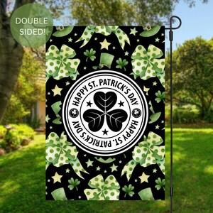 Happy St Patrick’s Day Garden Flag | Holiday Garden Flag | St Patrick’s Day | Garden Flag | Porch Decor | Flag | Green Garden Flag