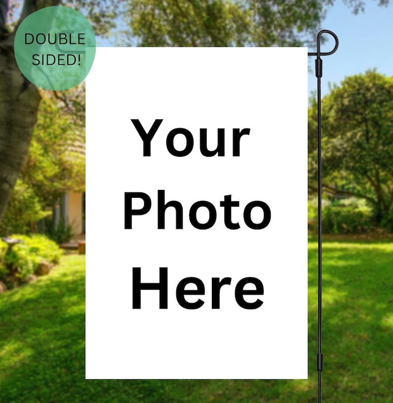 Custom Garden Flags Double Sided Personalized Gift Yard Etsy