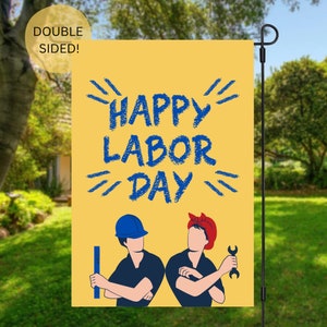 Happy Labor Day Garden Flag | Labor Day | Garden Flag | Happy Labor Day | holiday Garden Flag | Flag | Summer Garden Flag | Porch Decor