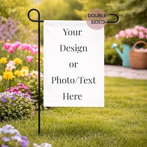 Custom Garden Flags | Double Sided | Personalized Gift |  Yard Display |  Porch Decor | Event Banner | Print Image | Text | Anything