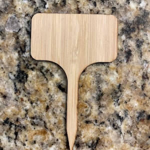 Pali di bambù / Segnaposto da giardino / Etichette per piante di bambù (VUOTE) / Segnaposto per piante / Etichette con nome di piante / Etichette per piante da giardino / Pali per piante