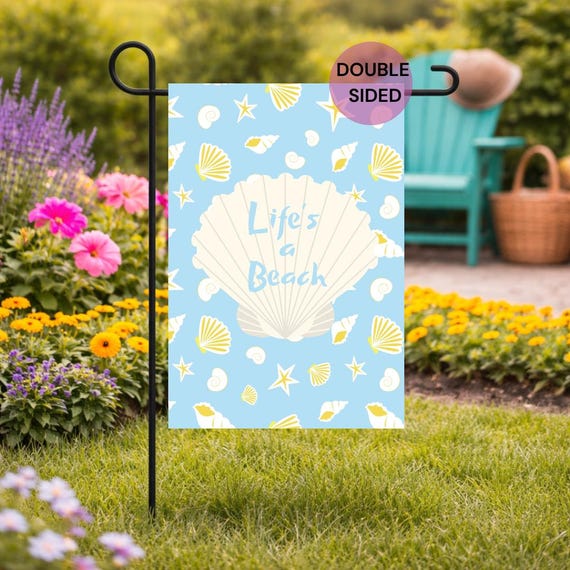 Toland Home Garden Beach Garden Flag – 28x40 Inch, Multi-Color, Polyester, Welcome Theme