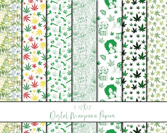 Lush Leaf Digital Papers for Creative Projects. Digital Download Only.