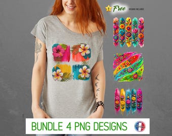 Mexican Floral Brush Stroke PNG Design, Embroidered Flower PNG Files, Colorful Flowers PNG, Shirt Png, Mexico for Women Tshirt,  Digital
