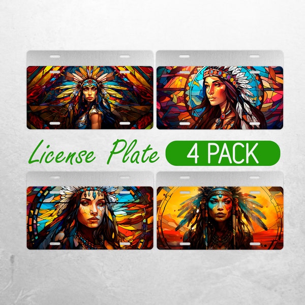 Native American License Plate Frame Etsy