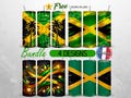 Jamaica Tumbler Wrap 20oz Bundle Jamaica Flag Tumbler PNG 20oz Jamaican Tumbler Design 20oz | Sublimation Designs product logo