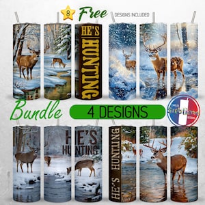Jagdsaison Tumbler Wrap 20 Unzen Bundle Deer Hunter Tumbler PNG 20 Unzen Jagd Deer Tumbler Design 20 Unzen | Designs für Sublimation